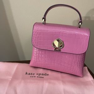 Kate Spade Romy Croc Embossed Mini Top Handle Bag